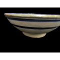 Bowl antique silver plated rim