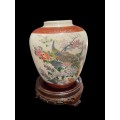Vase plate Satsuma set Oriental