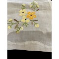 Tray cloth embroidered