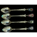 Micro mosaic teaspoons x4(W)