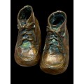 Ornament coppered baby shoes(C)