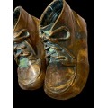 Ornament coppered baby shoes(C)