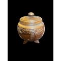 Jar lidded wood