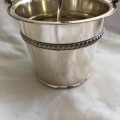 Ice Bucket & Tong Silver Plated