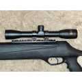Kral N 11. 22 air rifle with 4 by 32 Beeman scope ND scope mounts