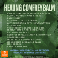 All Natural Healing Comfrey & Castor Oil Balm Set of Two 50g & 12g Perfect For Your First Aid Kit