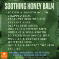 All Natural Soothing Honey Balm 50g - Anti-Aging, Enhance Healing & Protect Your Skin