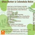 All Natural Calendula & Shea Butter Healing Balm Eczema & Psoriasis Set of Two 50g & 12g