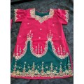 Brand new ladies Eastern stunning evening embroidered suit set