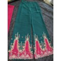 Brand new ladies Eastern stunning evening embroidered suit set