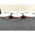 Vintage Oriental Melamine 6 Piece Soup Bowl Set
