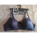 Non wire comfort seamless moulded bra by Kangol with lace detail