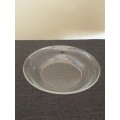 Arcoroc clear glass shallow bowl