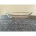 Arcoroc clear glass shallow bowl