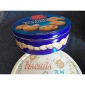 Collectors round biscuit tins assorted 4
