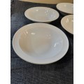 White cereal bowls - DuraCeram hard glazed porcelain