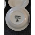 White cereal bowls - DuraCeram hard glazed porcelain