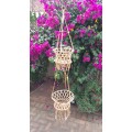 Macrame hanging basket for pot planters handmade