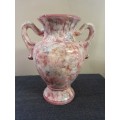 Large pink marble ceramic glazed porcelain pot planter