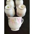 Floral tea cups set of 6