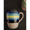 Set of 2 ceramic coffee tea mugs NEW