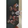 French Vintage Assorted crystal glasses