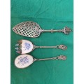 SIVER PLATED SERVING CUTLERY QUANTITY VERY ELEGANT IN DESIGN 3