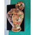 SATSUMA VINTAGE JAPANESE GINGER JAR HAND PAINTED GIESHA GIRLS IN MINT CONDITION