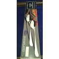 A SET OF GENUINE SILVER PLATED SALAD SPOON AND FORK SET