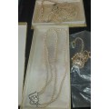 A COLLECTION OF VINTAGE RICHELEU PEARL NECKLACES SOLD AS IS