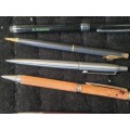 a JOBLOT PENS AND a FOUNTAIN PEN SOLD AS IS