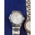 A COLLECTION OF 3 MODERN LADIES FASHION WRIST WATCHES SOLD AS IS NOT TESTED