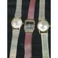 A COLLECTION OF VINTAGE MENS WATCHES