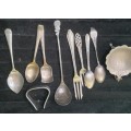 A VINATGE MIXED JOBLOT CUTLERY SOLD AS IS ALL EPNS