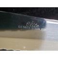 A VIRTUALLY BRAND NEW EETRITE CARVING SET STAINLESS STEEL SOLD AS IS