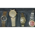 A JOBLOT VINTAGE WRIST WATCHES SOLD AS IS NOT TESTED