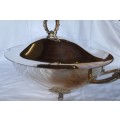 A VINTAGE PERFECT CONDITION   LARGE  SIVER PLATED  TUREEN SOLD AS IS