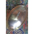 OVAL 18` Silver Plated Casserole with Insert Dish IN  A GREAT CONDITION SOLD AS IS