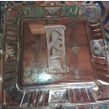 A  SILVER PLATED NICKEL PASSOVER MATZAH TRAY IN GREAT CONDITION SOLD AS IS