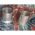 TWO STAINLESS STEEL TEA TUMBLER HOLDERS SOLD AS IS
