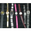 A VINTAGE JOBLOT LADIES WRIST WATCHES SOLD AS IS