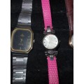 A VINTAGE JOBLOT LADIES WRIST WATCHES SOLD AS IS