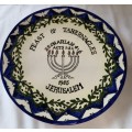 A FEAST OF TABERNACLES PORCELAIN WALL PLAQUE 1985 SOLD AS IS