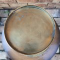 A VINTAGE DECORATIVE BRASS 5LT BUCKET SOLD AS IS