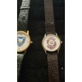 2 VINTAGE QUARTZ WATCHES SOLD AS IS NOT TESTED