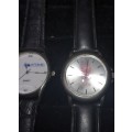 TWO VINTAGE QUARTZ WATCHES SOLD AS IS