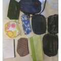 A JOBLOT GOOD CONDITION MOON BAGS AND COSNETIC PURSES SOLD AS IS