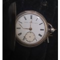 AN ANTIQUE STERLING SILVER POCKET WATCH MADE BY EMPIRE ENGLISH LEVER WATCH COMPANY