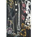 A VINTAGE COLLECTION JOBLOT COSTUME JEWELRY SOLD AS IS