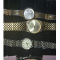 A COLLECTION OF VINTAGE WOMANS DRESS WATCHES SOLD AS IS NOT TESTED